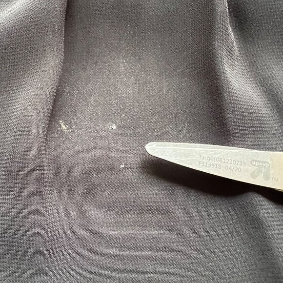 Aidan Mattox Size 6 Black Poly Chiffon Sequin Embellished Sleeveless BlousonDres - Picture 12 of 16